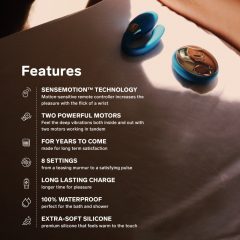 LELO Tiani Duo - silicone vibrator (blue)