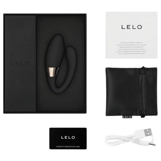 LELO Tiani Harmony - rechargeable smart couple's vibrator (black)