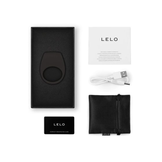 LELO Tor 3 - Rechargeable Smart Vibrating Cock Ring (Black)