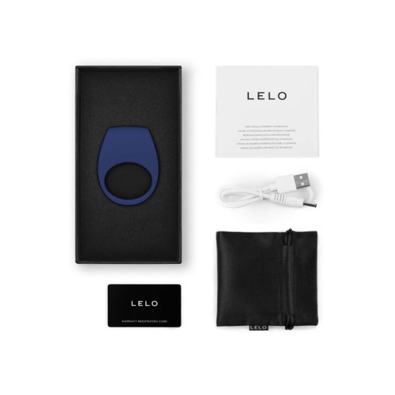 LELO Tor 3 - Rechargeable Smart Vibrating Cock Ring (Blue)