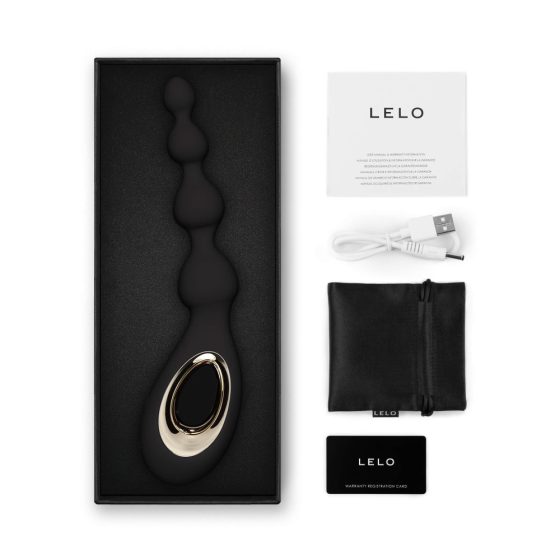 LELO Soraya Beads - Rechargeable, Waterproof Anal Vibrator (Black)