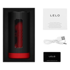 LELO F1s V3 XL - Interactive Masturbator (Black-Red)