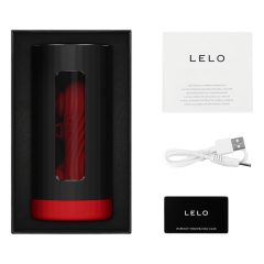 LELO F1s V3 XL - Interactive Masturbator (Black-Red)