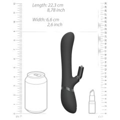   Vive Chou - rechargeable, interchangeable head clitoral vibrator (black)