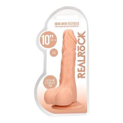   RealRock Dong 10 - Realistic Dildo with Testicles (10) - Natural"