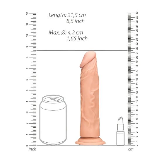 RealRock Dong 8 - Realistic Dildo (20cm) - Natural