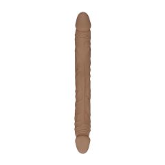 RealRock Double Dong 14 - Dark Natural Double Dildo (36cm)