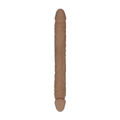 RealRock Double Dong 14 - Dark Natural Double Dildo (36cm)