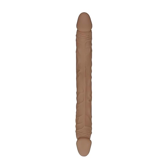 RealRock Double Dong 14 - Dark Natural Double Dildo (36cm)