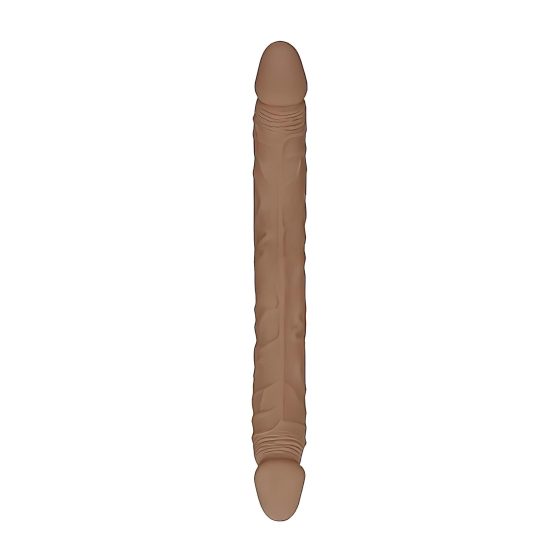 RealRock Double Dong 14 - Dark Natural Double Dildo (36cm)