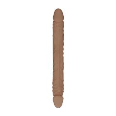 RealRock Double Dong 18 - Double Dildo (46cm) - Dark Natural