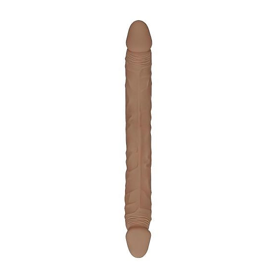 RealRock Double Dong 18 - Double Dildo (46cm) - Dark Natural