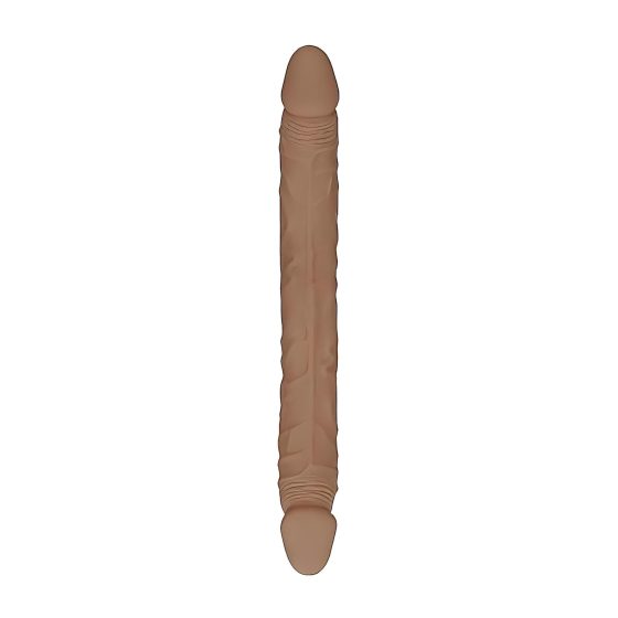 RealRock Double Dong 18 - Double Dildo (46cm) - Dark Natural