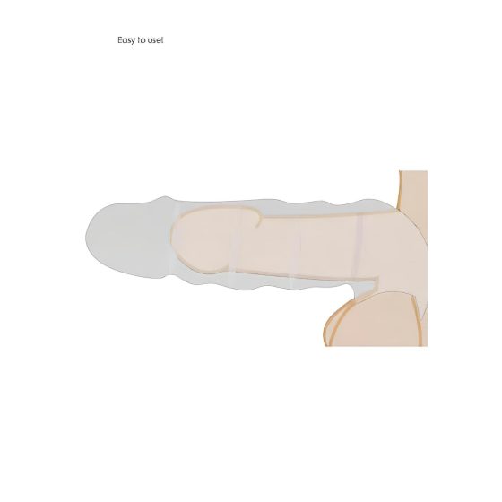 RealRock Penis Sleeve 8-inch - Natural