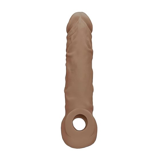 RealRock Penis Sleeve 8 - Dark Natural (21cm)