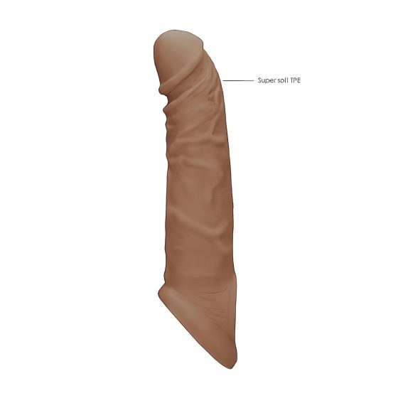 RealRock Penis Sleeve 8 - Dark Natural (21cm)