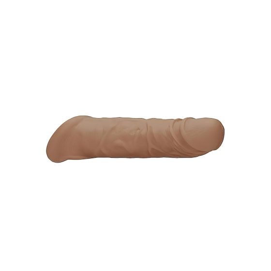 RealRock Penis Sleeve 8 - Dark Natural (21cm)