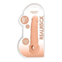 RealRock 9 Penis Sleeve - (21.5cm) - Natural