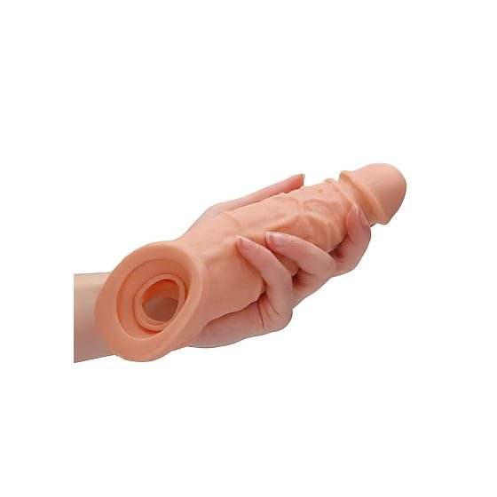 RealRock 9 Penis Sleeve - (21.5cm) - Natural