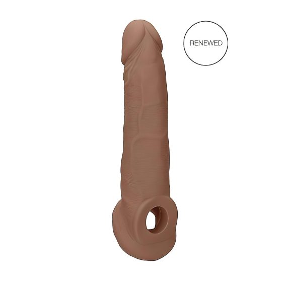 RealRock Penis Sleeve 9 - Dark Natural (21.5cm)