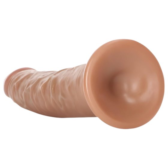 RealRock Slim - 15.5cm Realistic Dildo with Suction Cup (Dark Natural)