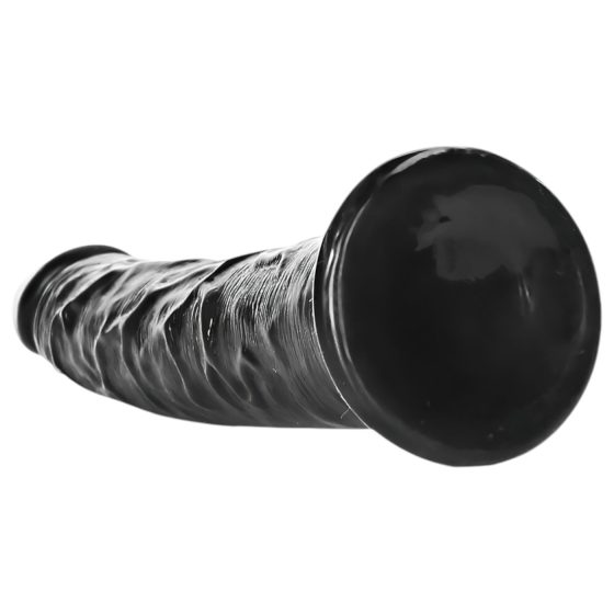 RealRock Slim - Realistic Dildo with Suction Cup - 6.1 Inches (Black)