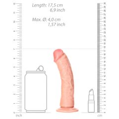 RealRock - Realistic Suction Cup Dildo - 15.5 cm (Natural)