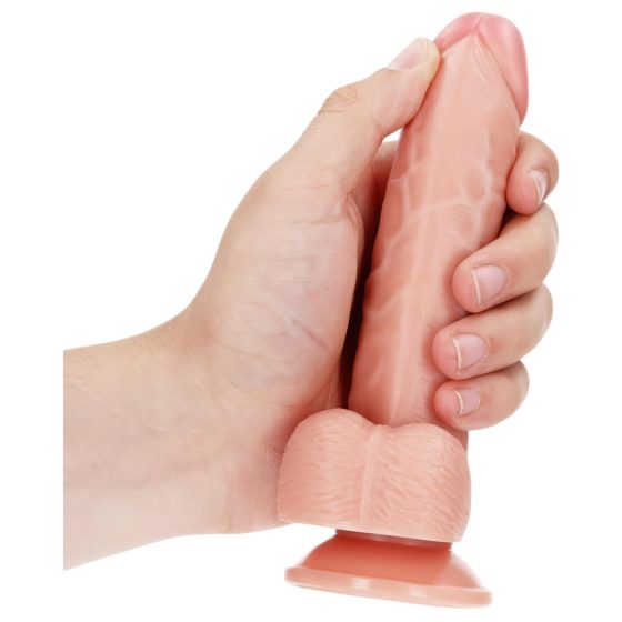 RealRock - Suction Cup Realistic Dildo - 15.5cm (Natural)