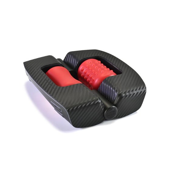 FaceSun - Battery-Powered Penis Massager (Black-Red)