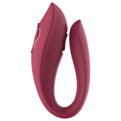   Raytech Rose - Rechargeable Waterproof Couple's Vibrator (Red)