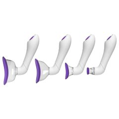   Doc Johnson Intimate - Vibrating Suction Pump Set - Purple (4-piece)