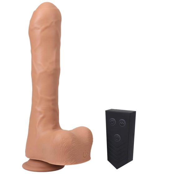 Doc Johnson Mini F-Machine Uncut - Wireless Thrusting Vibrator (Natural)