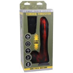   Doc Johnson Mini F-Machine Tendril - Wireless Thrusting Vibrator (Red)