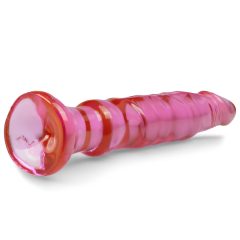   Crystal Jellies - Beginner Anal Dildo with Suction Cup (Pink)