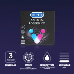 Durex Mutual Pleasure - Condoms (3 pack)