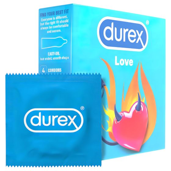 Durex Love Condom - Easy-on Condom (4 pack)