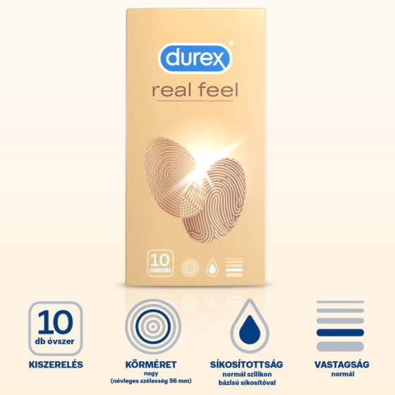 Durex Real Feel - Latex-Free Condoms (10 pack)