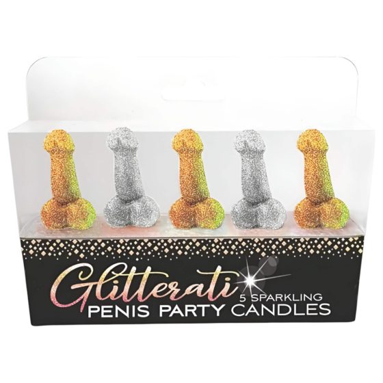 Glittaretti - Penis Candle Set (5 pcs)