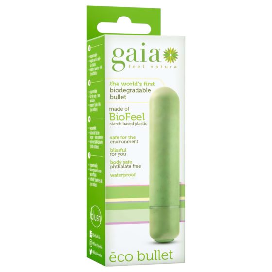 Gaia Eco M - Eco-Friendly Vibrator (Green) - Medium