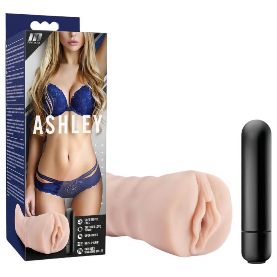 Ashley for Men - Vibrating Masturbator (Natural)