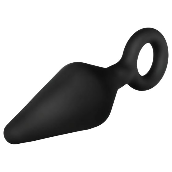 Anal Adventures Platinum S - anal plug (black) - small