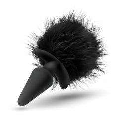 Anal Adventures Platinum - Anal Plug with Bunny Tail (Black)