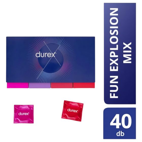 Durex Fun Explosion - Discreet Condom Pack (40pcs)