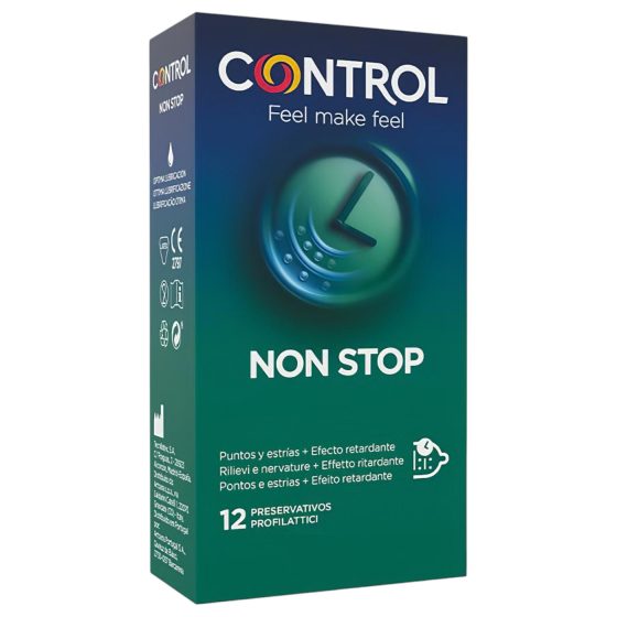 Control - Ribbed Condoms with Delay Effect (12 Pack)