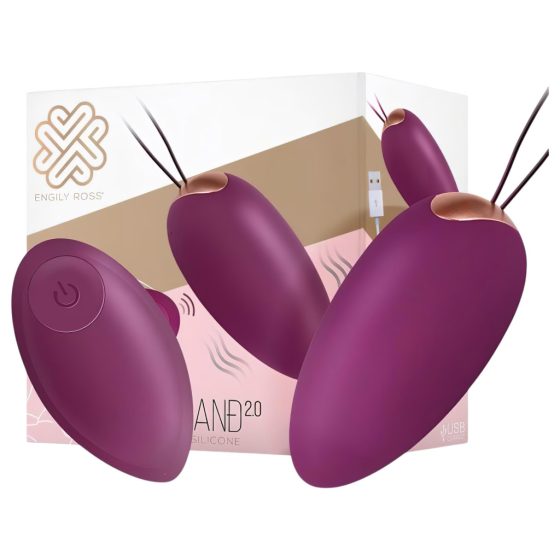 Engily Ross Garland - Rechargeable, Remote-Controlled Vibrating Egg (Purple)