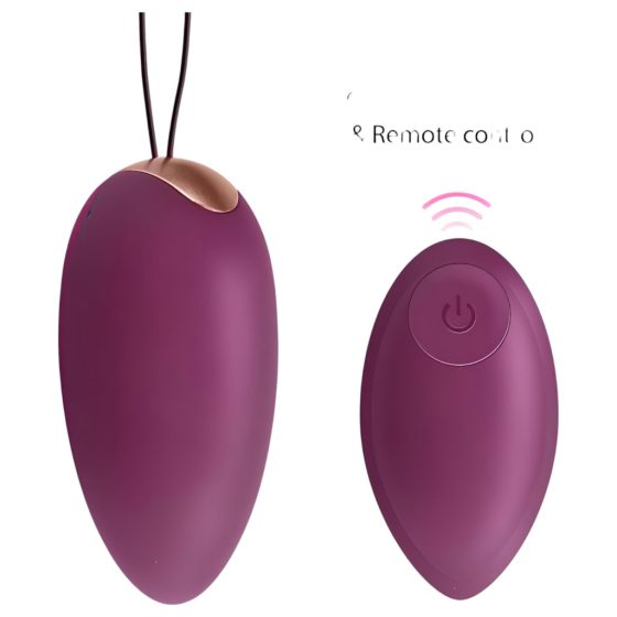 Engily Ross Garland - Rechargeable, Remote-Controlled Vibrating Egg (Purple)