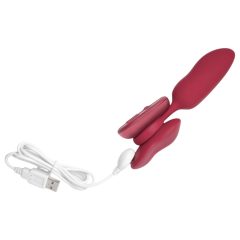   Platanomelón Mobi - Wireless Vibrator Set with Batteries - 2 Piece (Red)