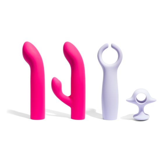 Platanomelón Bali - Rechargeable Wand Vibrator with 4 Attachments (Purple)