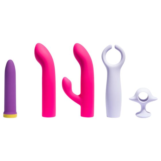 Platanomelón Bali - Rechargeable Wand Vibrator with 4 Attachments (Purple)