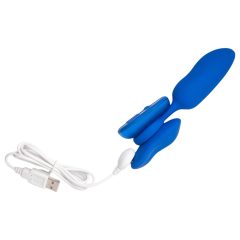   Platanomelón Mobi - rechargeable, remote-controlled vibrator set - 2-piece (blue)